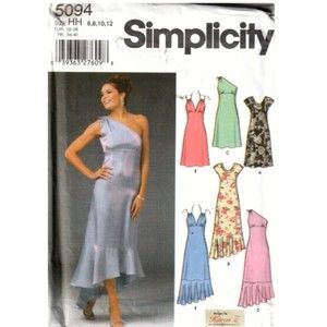 Simplicity 5094 Pattern - Misses' Petite Dress w/ Bodice & Hemline Variations